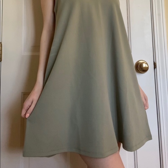 Olive Mini Shift Dress - Picture 3 of 3